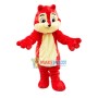 Soft Lightweight Red Chipmunk Mascot Costume