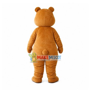 Optimistic Strong Bear Mascot Costume Optimistic Strong Bear Mascot Costume