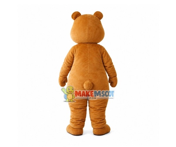 Optimistic Strong Bear Mascot Costume Optimistic Strong Bear Mascot Costume