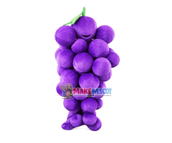 Bunch Of Purple Grapes Mascot Cartoon Costume Bunch Of Purple Grapes Mascot Cartoon Costume