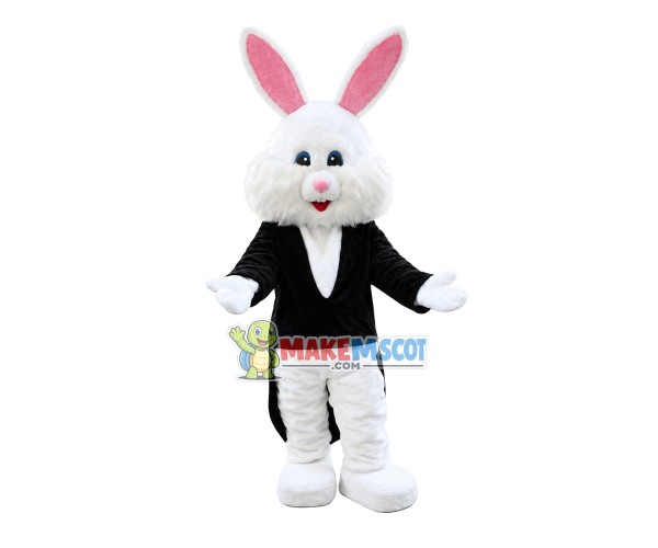 Tuxedo Easter Bunny Mascot Costume Tuxedo Easter Bunny Mascot Costume