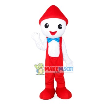 Snowman With Red Hat Mascot Costume