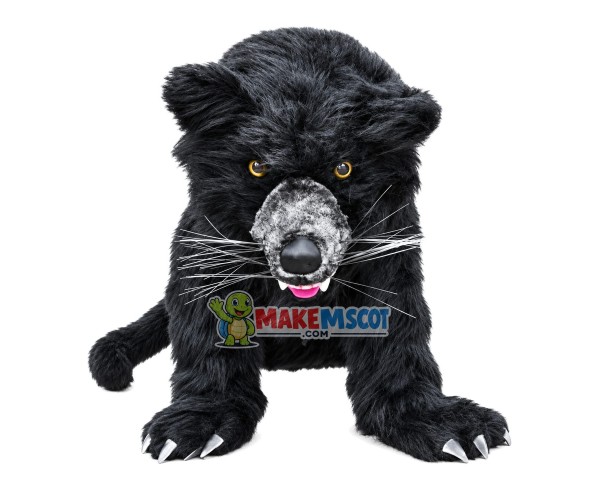 Realistic Savage Black Bear Mascot Costume Realistic Savage Black Bear Mascot Costume