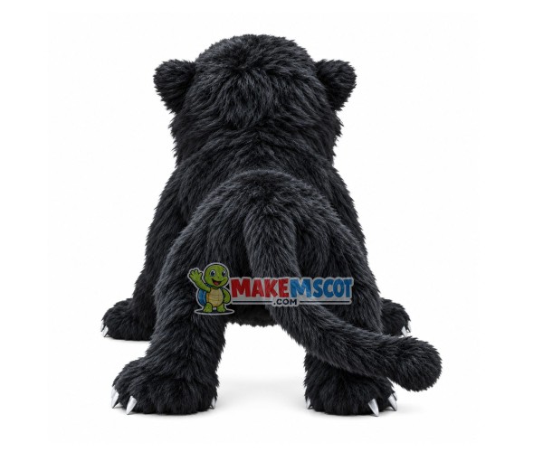 Realistic Savage Black Bear Mascot Costume