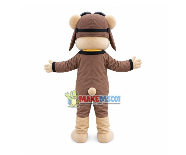 Pilot Mouse Adult Mascot Costume Pilot Mouse Adult Mascot Costume