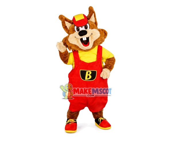 Happy Squirrel Cute Mascot Costume Happy Squirrel Cute Mascot Costume