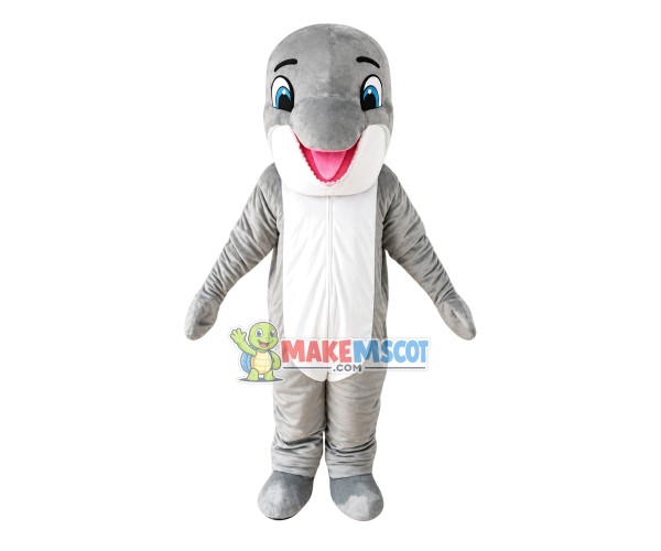 Peaceful Soft Dolphin Mascot Costume Peaceful Soft Dolphin Mascot Costume