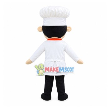 Experienced Pastry Chef Mascot Costume Experienced Pastry Chef Mascot Costume