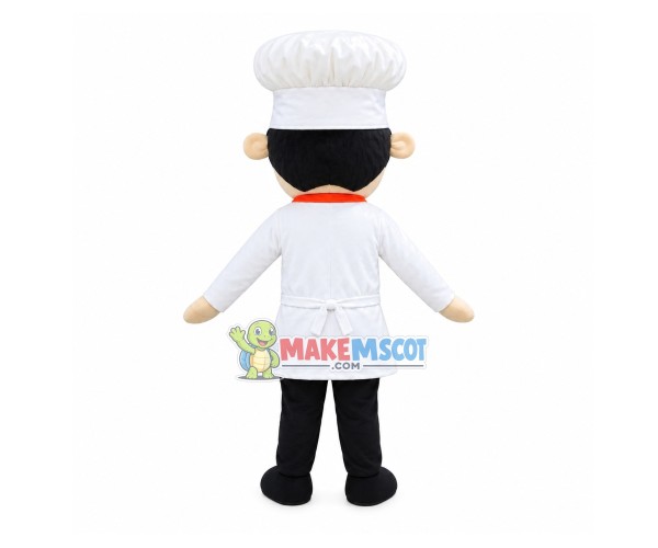 Experienced Pastry Chef Mascot Costume Experienced Pastry Chef Mascot Costume