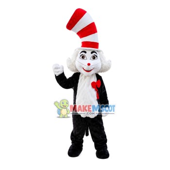 Magic Cat With Curved Hat Mascot Costume