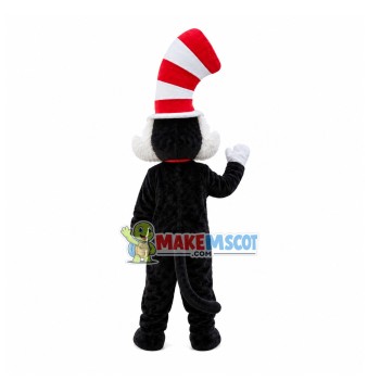 Magic Cat With Curved Hat Mascot Costume Magic Cat With Curved Hat Mascot Costume
