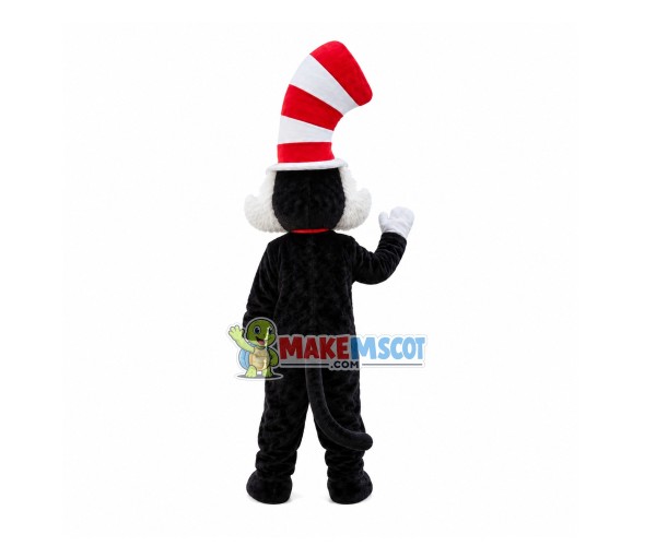 Magic Cat With Curved Hat Mascot Costume Magic Cat With Curved Hat Mascot Costume