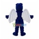 Blue Eagle With Angle Wings Mascot Costume Blue Eagle With Angle Wings Mascot Costume