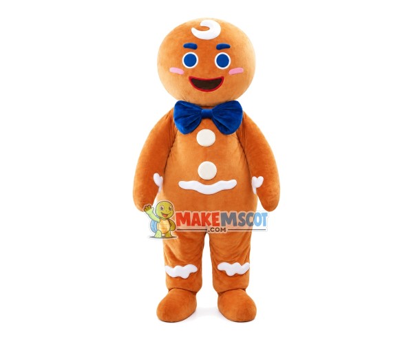 Gingerbread Man Mascot Costume Gingerbread Man Mascot Costume