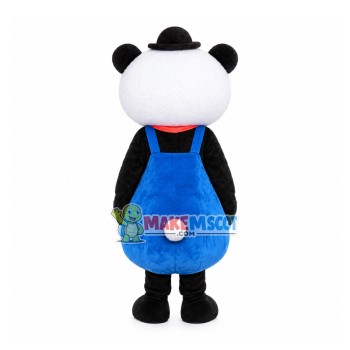 Miss Panda With Pocket Dress Mascot Costume Miss Panda With Pocket Dress Mascot Costume