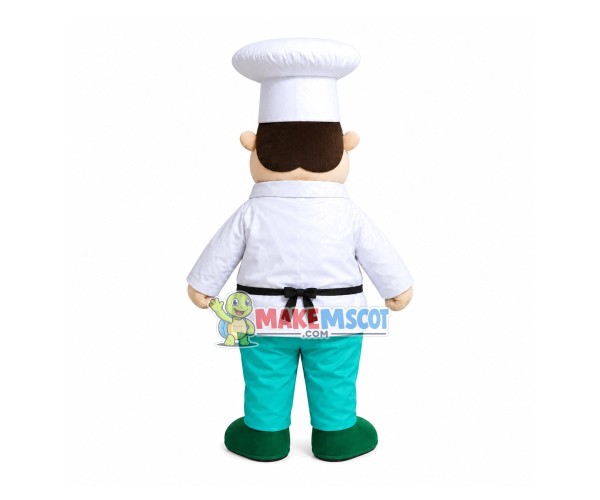 Genial Fat Chef Mascot Costume Genial Fat Chef Mascot Costume