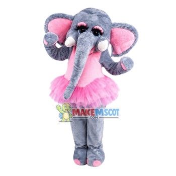 Ballet Baby Elephant Mascot Costume