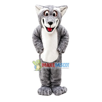 Bad Wolf Long Wool Mascot Costume Bad Wolf Long Wool Mascot Costume