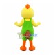Yellow Chicken With Overalls Mascot Costume Yellow Chicken With Overalls Mascot Costume