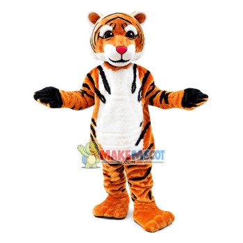 Serious Adult Size Tiger Mascot Costume