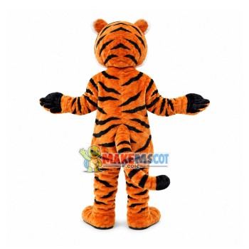 Serious Adult Size Tiger Mascot Costume Serious Adult Size Tiger Mascot Costume