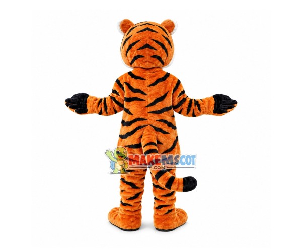 Serious Adult Size Tiger Mascot Costume Serious Adult Size Tiger Mascot Costume