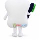 Big Tooth With Brush Mascot Costume Big Tooth With Brush Mascot Costume