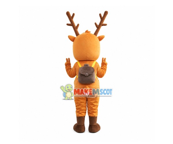 Naive Cute Fawn Mascot Costume Naive Cute Fawn Mascot Costume