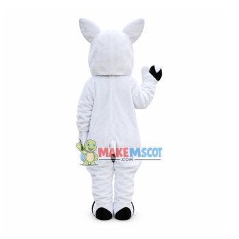 Black Horned Horse Mascot Costume Black Horned Horse Mascot Costume