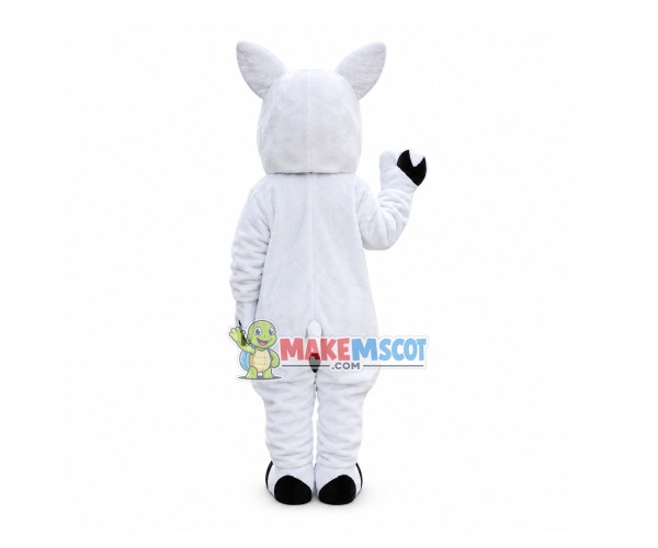 Black Horned Horse Mascot Costume Black Horned Horse Mascot Costume