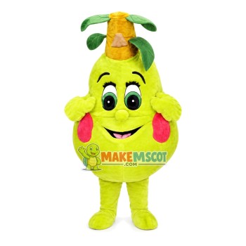 Moist Pear Mascot Cartoon Costume Moist Pear Mascot Cartoon Costume