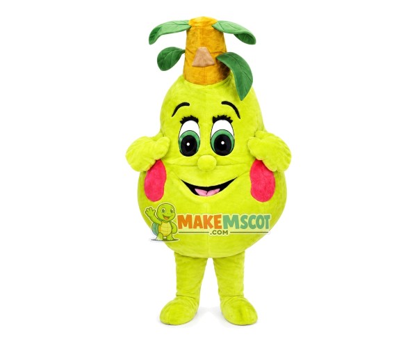 Moist Pear Mascot Cartoon Costume Moist Pear Mascot Cartoon Costume