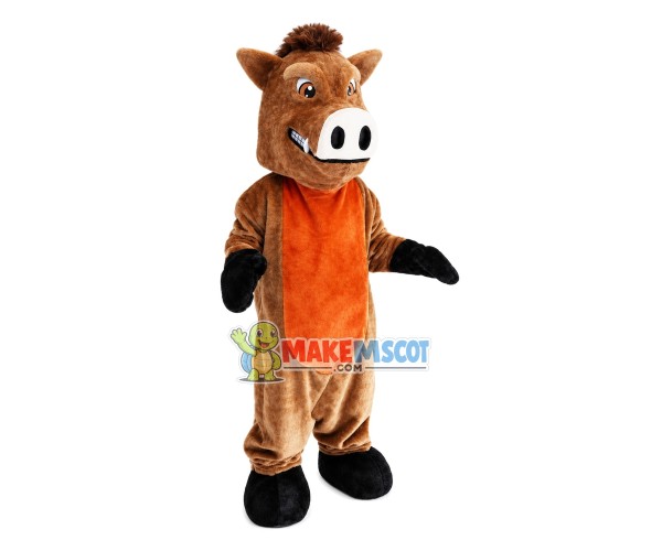 Ferocious Brown Boar Mascot Costume Ferocious Brown Boar Mascot Costume