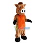 Ferocious Brown Boar Mascot Costume