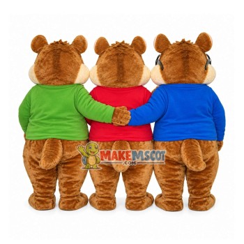 Nonsense Chipmunks Brothers Mascot Costume Nonsense Chipmunks Brothers Mascot Costume