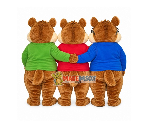 Nonsense Chipmunks Brothers Mascot Costume Nonsense Chipmunks Brothers Mascot Costume