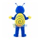 Slow Navy Blue Snail Mascot Costume Slow Navy Blue Snail Mascot Costume