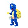 Slow Navy Blue Snail Mascot Costume
