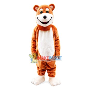 Soft Brown Bear Adult Mascot Costume Soft Brown Bear Adult Mascot Costume