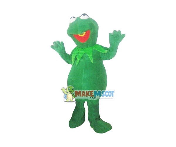 Laughing Adult Frog Mascot Costume Laughing Adult Frog Mascot Costume