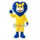 Amiable Yellow Cartoon Lion Mascot Costume