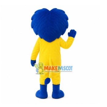 Amiable Yellow Cartoon Lion Mascot Costume Amiable Yellow Cartoon Lion Mascot Costume