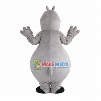 Doubtful Huge Hippo Mascot Costume Doubtful Huge Hippo Mascot Costume