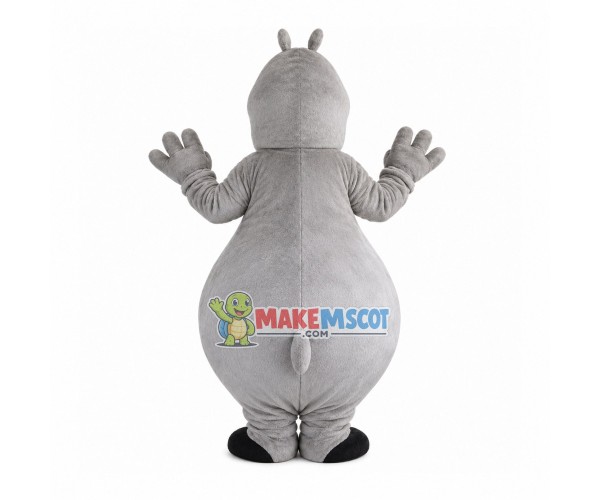 Doubtful Huge Hippo Mascot Costume Doubtful Huge Hippo Mascot Costume