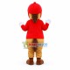 Horse In Red Riding Outfit Mascot Costume Horse In Red Riding Outfit Mascot Costume