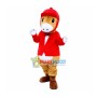 Horse In Red Riding Outfit Mascot Costume