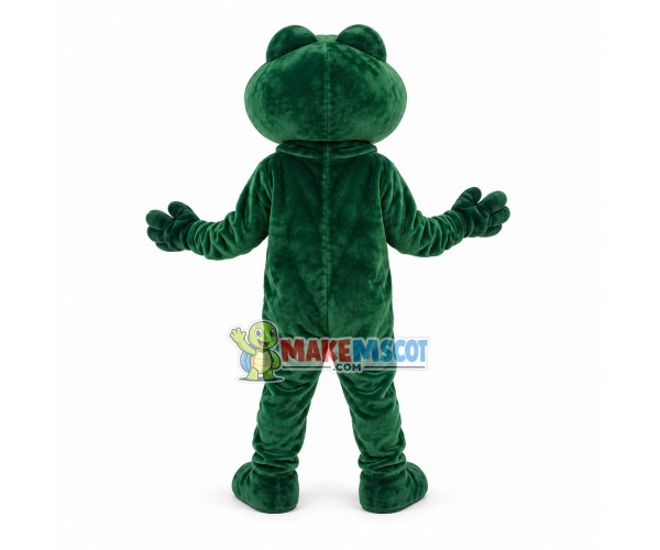 Cautious Fat Frog Mascot Costume Cautious Fat Frog Mascot Costume