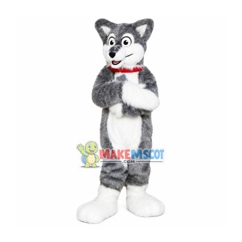 Long Fur House Wolfdog Mascot Costume Long Fur House Wolfdog Mascot Costume