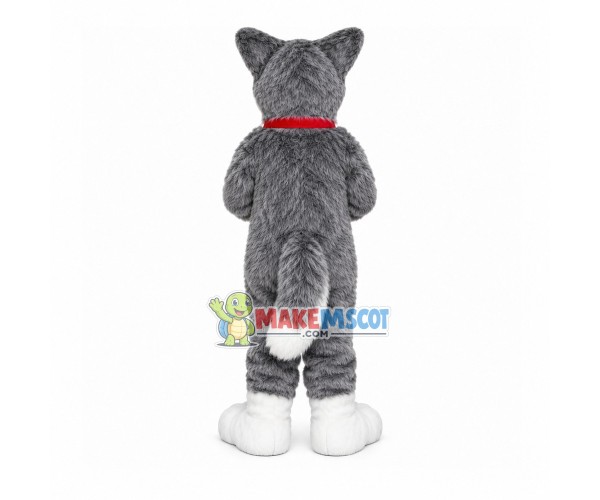 Long Fur House Wolfdog Mascot Costume Long Fur House Wolfdog Mascot Costume