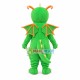 Green Dragon With Big Nostrils Mascot Costume Green Dragon With Big Nostrils Mascot Costume